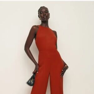 NWT Reformation Lucia Jumpsuit Sundried Tomato - Size 2